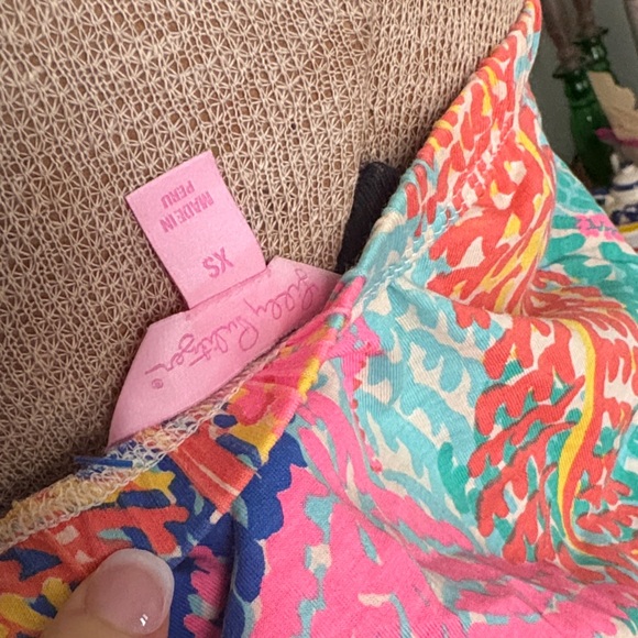 LILLY PULITZER Colorful Leaf Print Strapless Dress - Picture 4 of 6